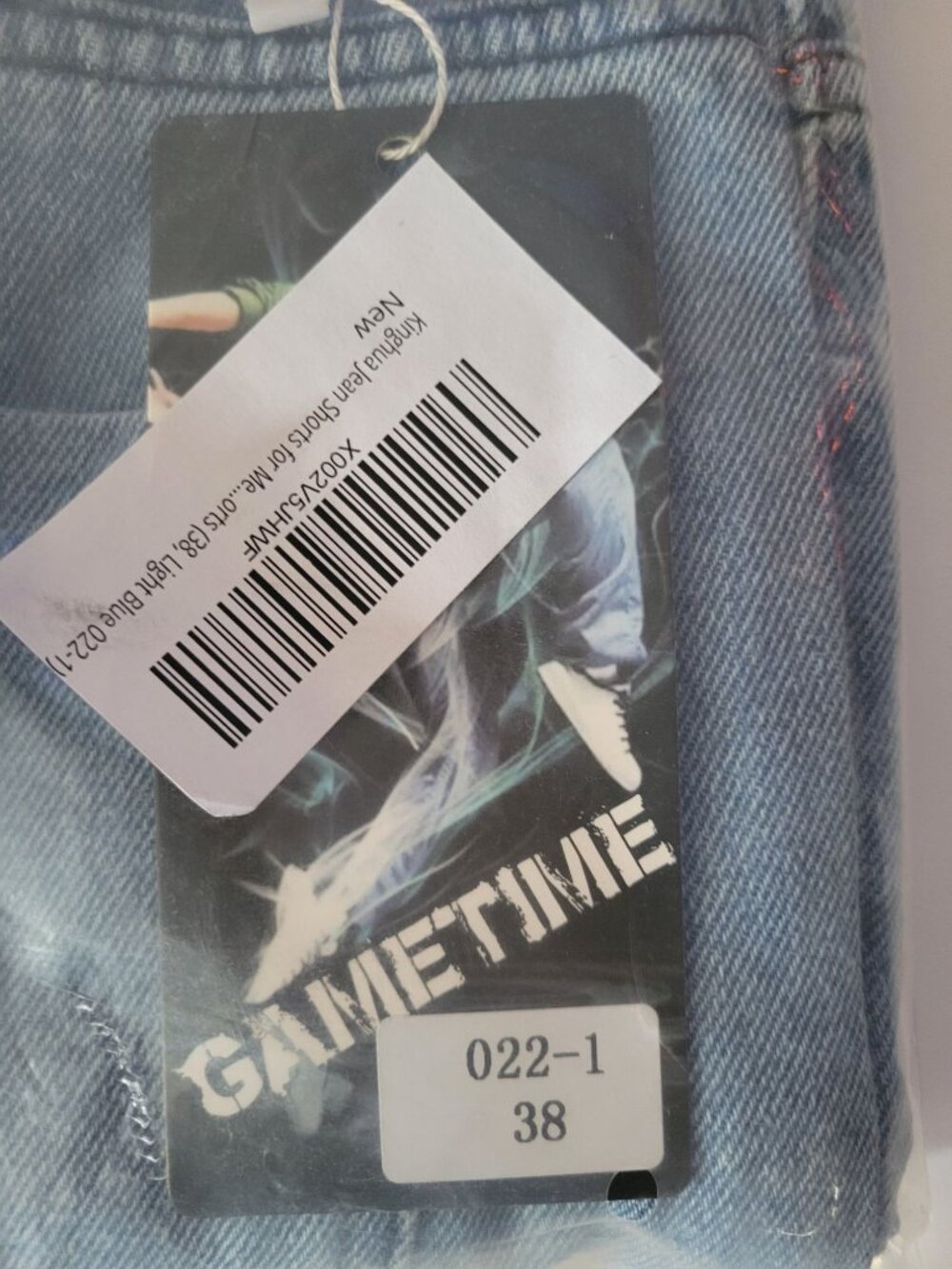 NWT Gametime  Mens Blue Denim Short Size 38 Casual Everyday Wear - Picture 2 of 9